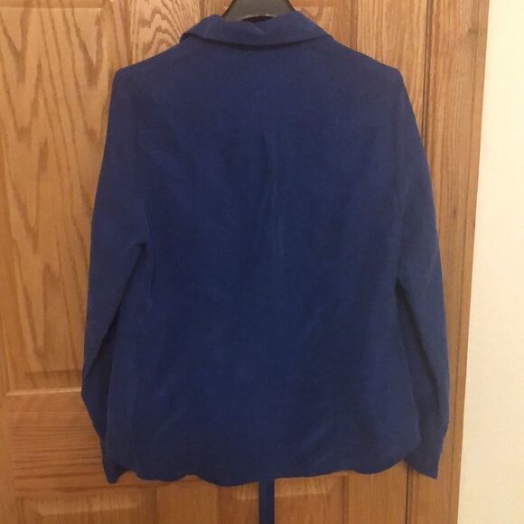 Blue Modal blend button up shirt - Picture 4 of 7